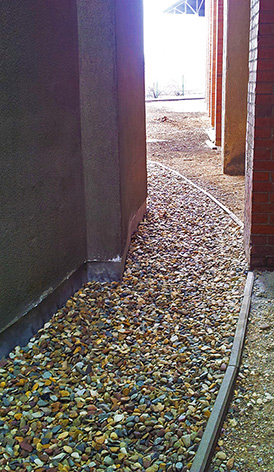 Trockenlegung und Drainage Siloanlage